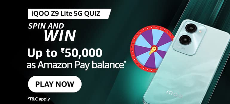 Amazon IQOO Z9 Lite 5G Quiz Answers – Spin & Win up to ₹50,000